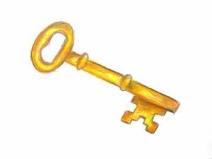 Раскраска золотой ключик для детей #3 #319741