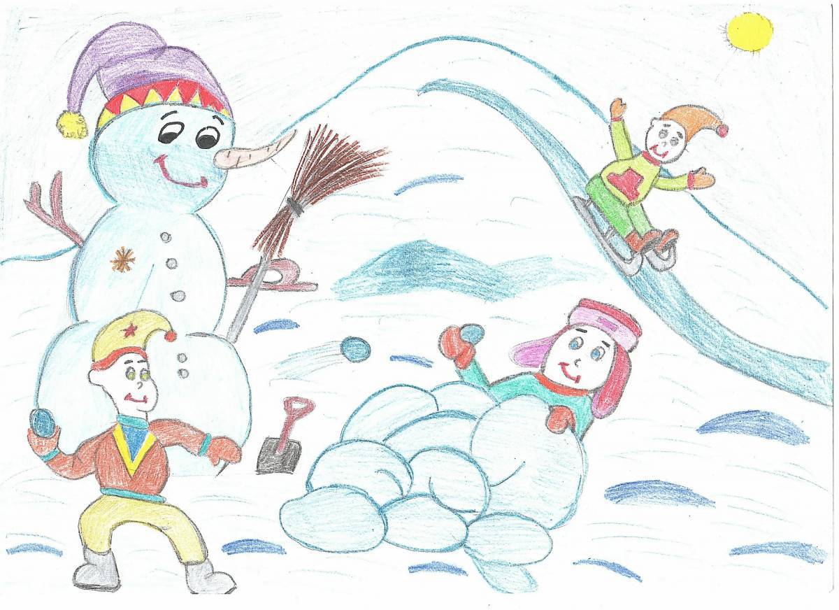 Зимние забавы для детей 3 4 #26