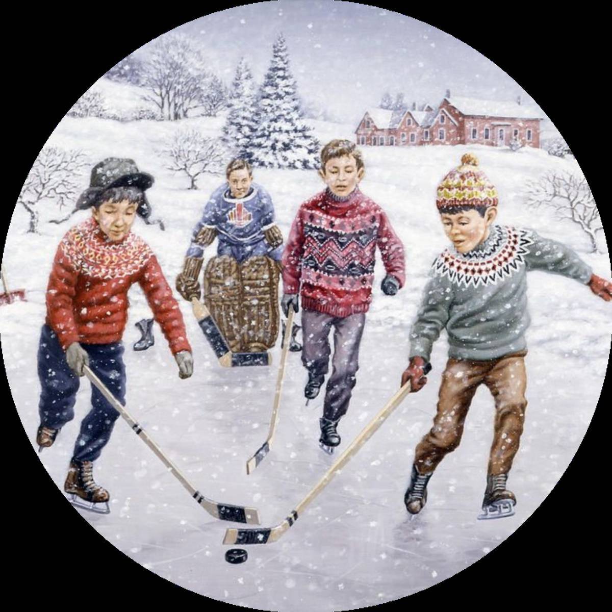 Зимние игры и забавы детей #22