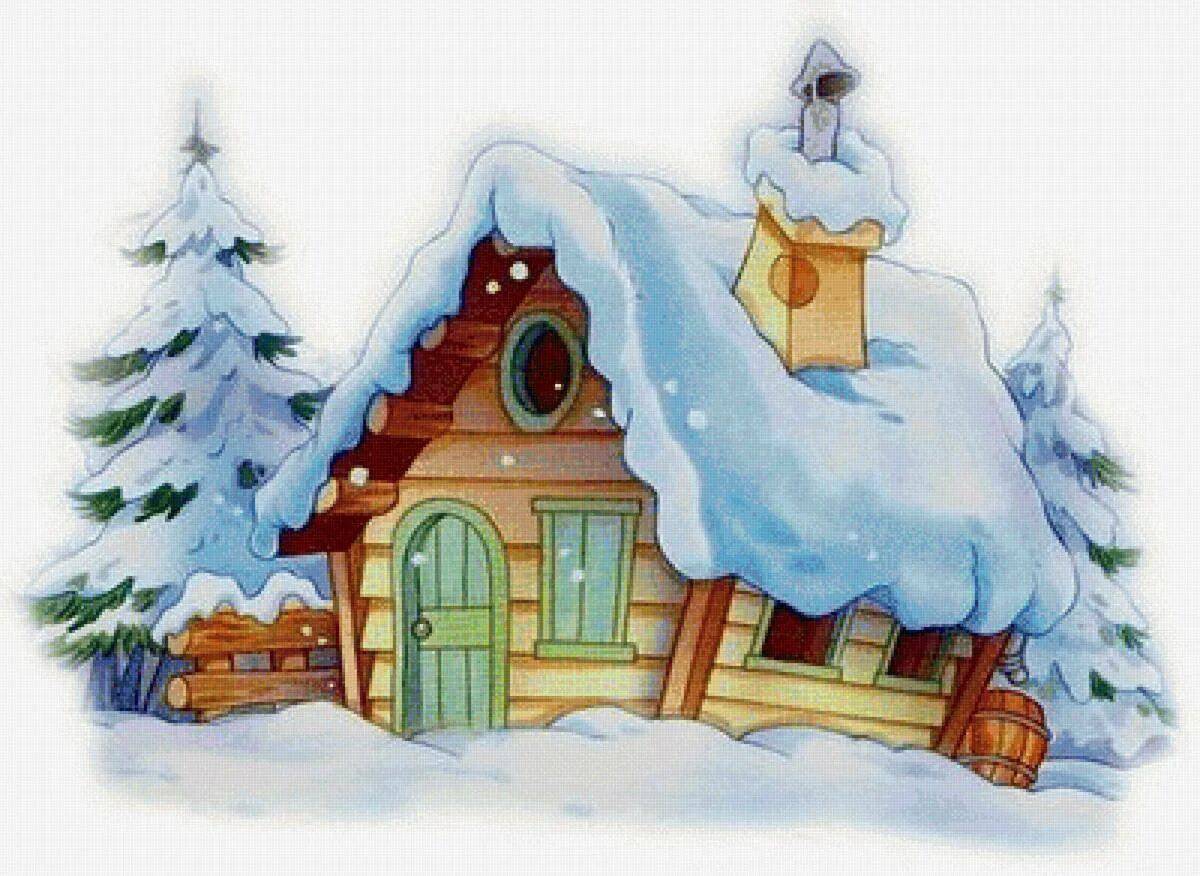 Зимний домик для детей #2