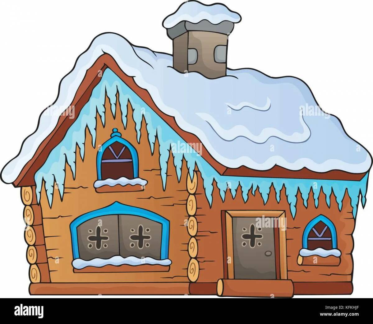Зимний домик для детей #11