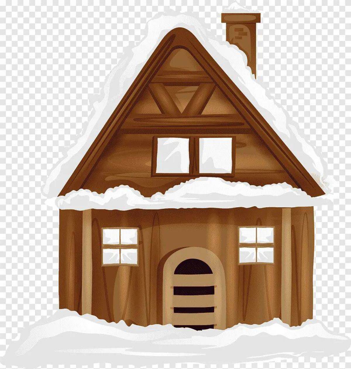 Зимний домик для детей #25