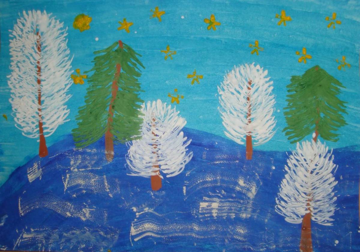Зимний лес для детей 5 6 лет #9