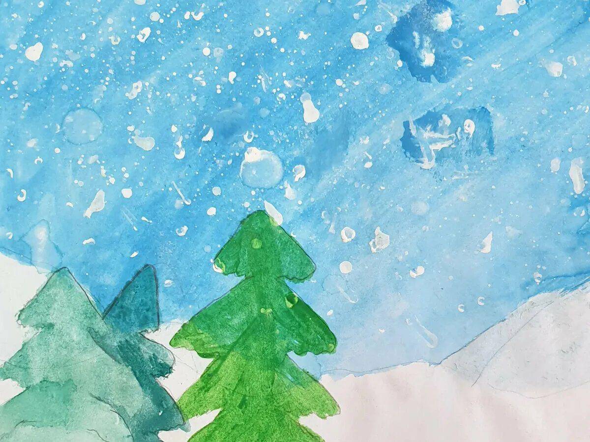 Зимний лес для детей 6 7 лет #11
