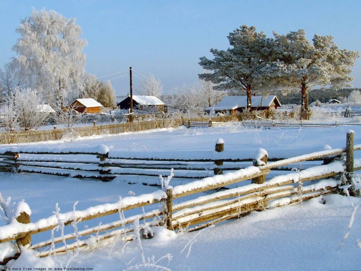 Зимняя деревня #28