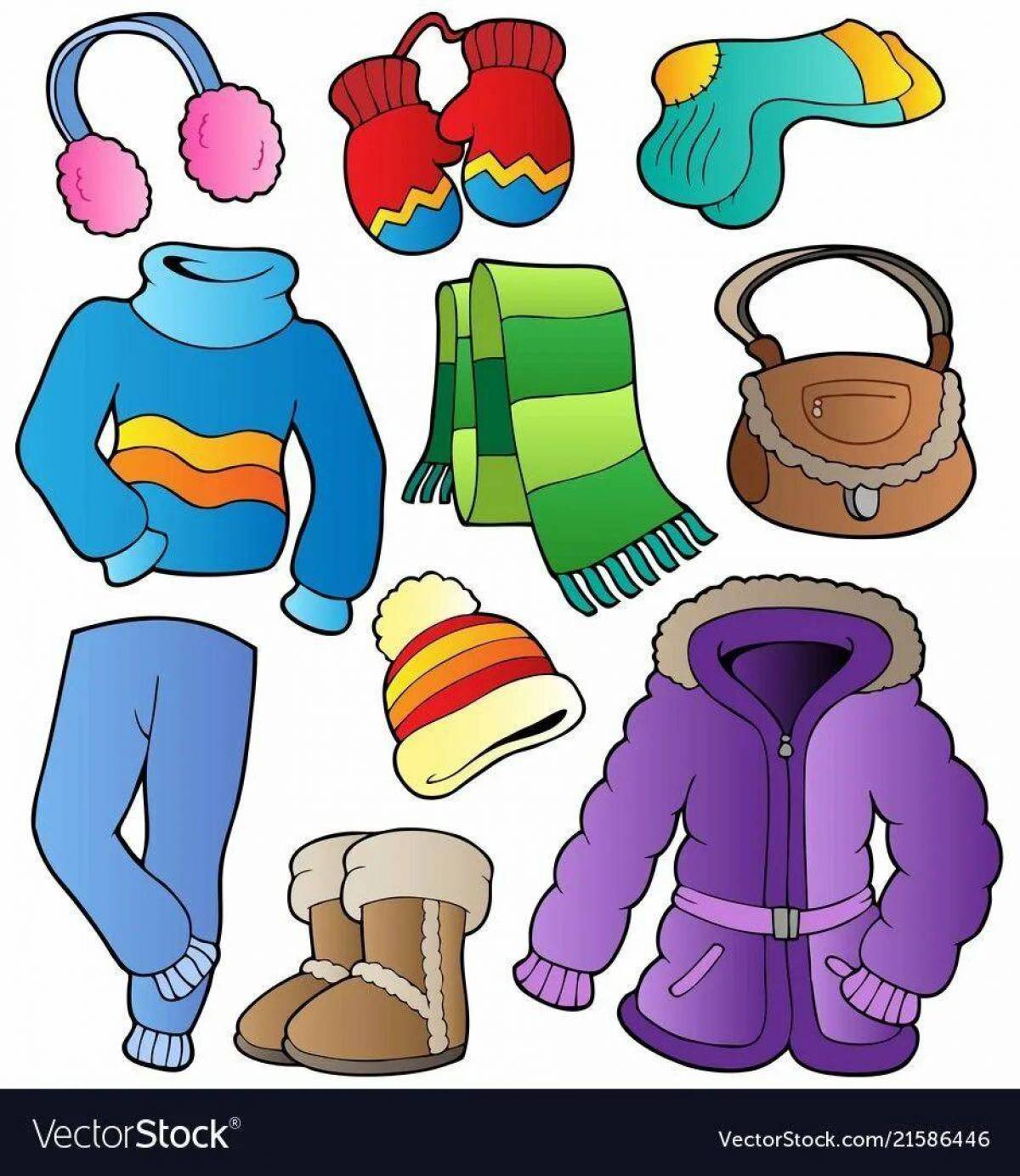 Зимняя одежда для детей в детском саду #13