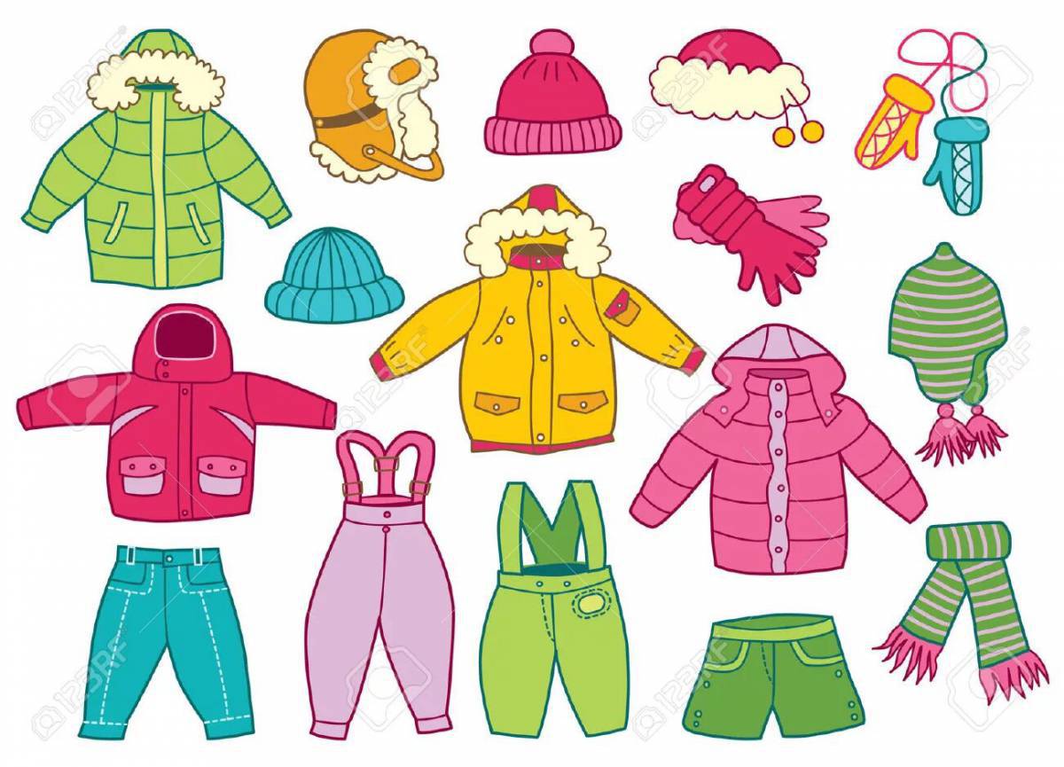 Зимняя одежда для детей в детском саду #20
