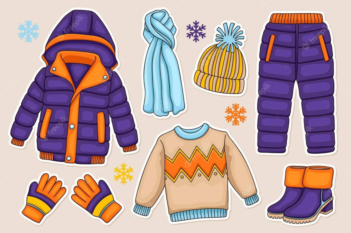 Зимняя одежда для детей в детском саду #32