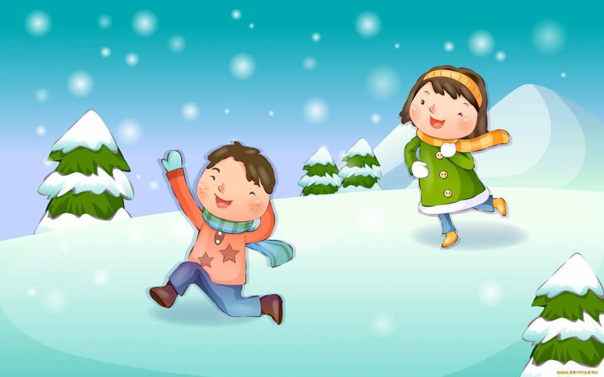 Зимняя прогулка для детей #11