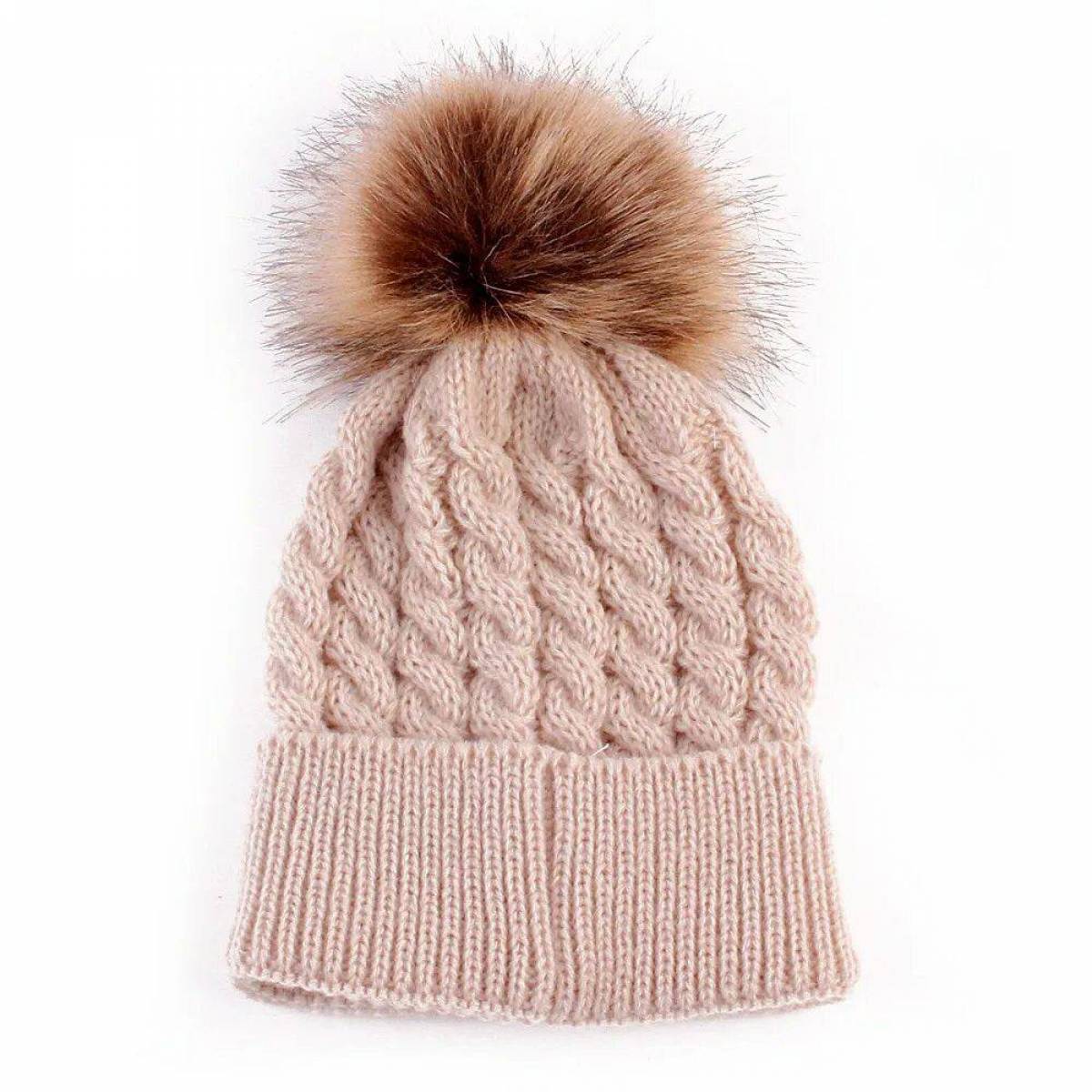 Зимняя шапка для детей #34