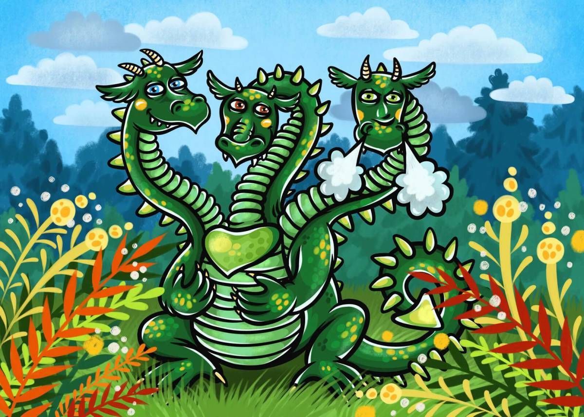 Змей горыныч для детей #20