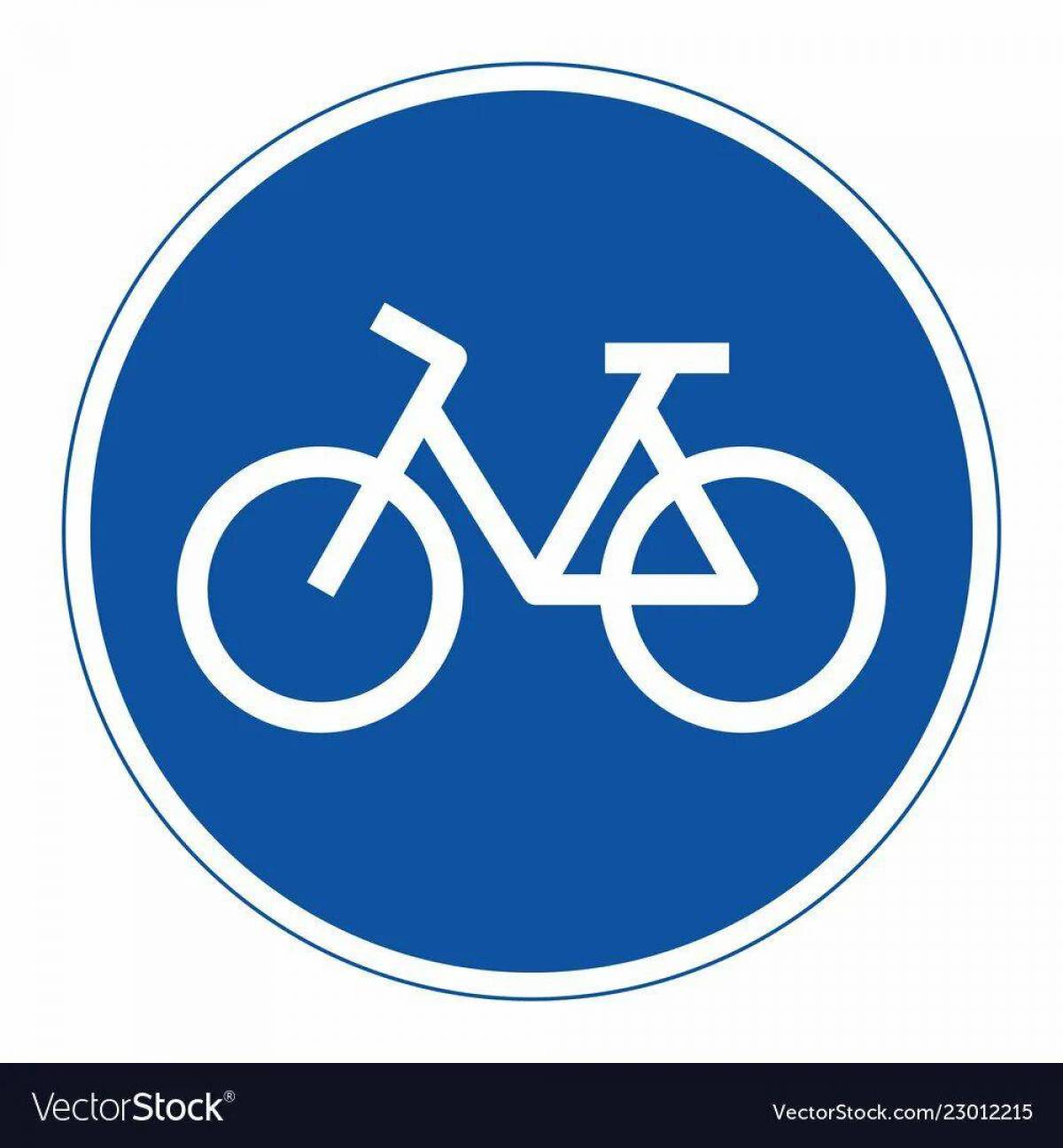 Знак велосипедная дорожка #12