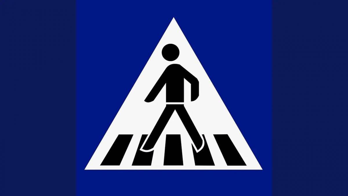 Знак пешеходный переход для детей #17
