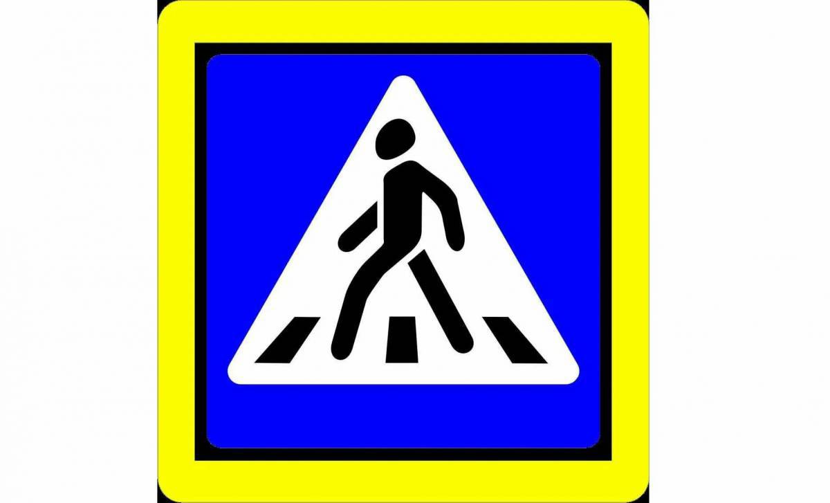 Знак пешеходный переход для детей #28