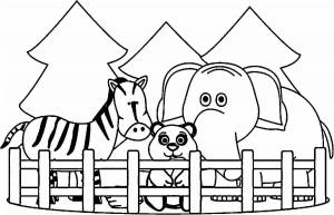 Раскраска зоопарк для детей 3 4 лет #4 #320201