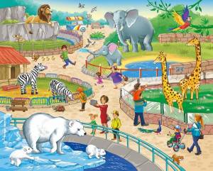 Раскраска зоопарк для детей 3 4 лет #21 #320218