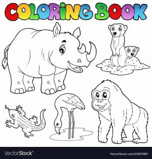 Раскраска зоопарк для детей 3 4 лет #27 #320224