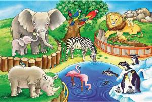 Раскраска зоопарк для детей 3 4 лет #36 #320233
