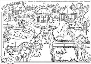 Раскраска зоопарк для детей 6 7 лет #6 #320242