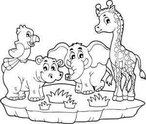 Раскраска зоопарк для детей 6 7 лет #11 #320247
