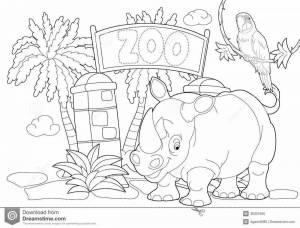 Раскраска зоопарк для детей 6 7 лет #25 #320261