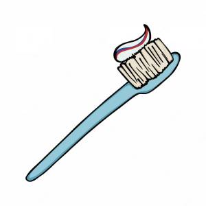 Раскраска зубная щетка для детей #19 #320488
