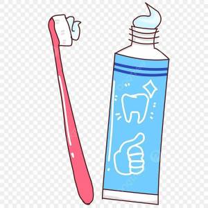 Раскраска зубная щетка и паста для детей #1 #320546