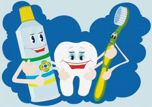 Раскраска зубная щетка и паста для детей #10 #320555
