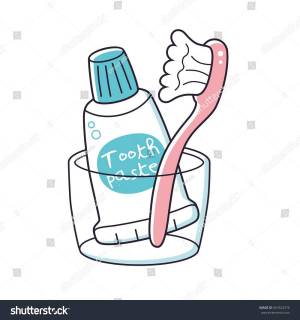 Раскраска зубная щетка и паста для детей #18 #320563