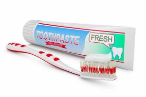 Раскраска зубная щетка и паста для детей #24 #320569