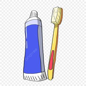 Раскраска зубная щетка и паста для детей #30 #320575
