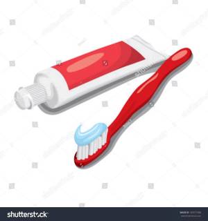 Раскраска зубная щетка и паста для детей #38 #320583