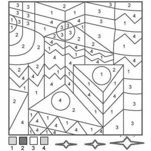 Раскраска игру по номерам и по клеточкам #29 #323317