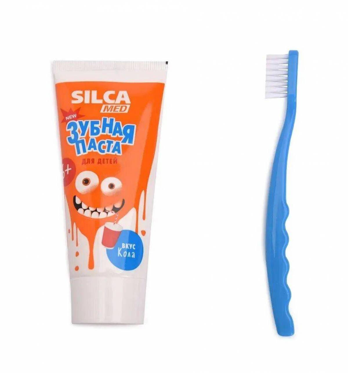 Зубная щетка и паста для детей #5