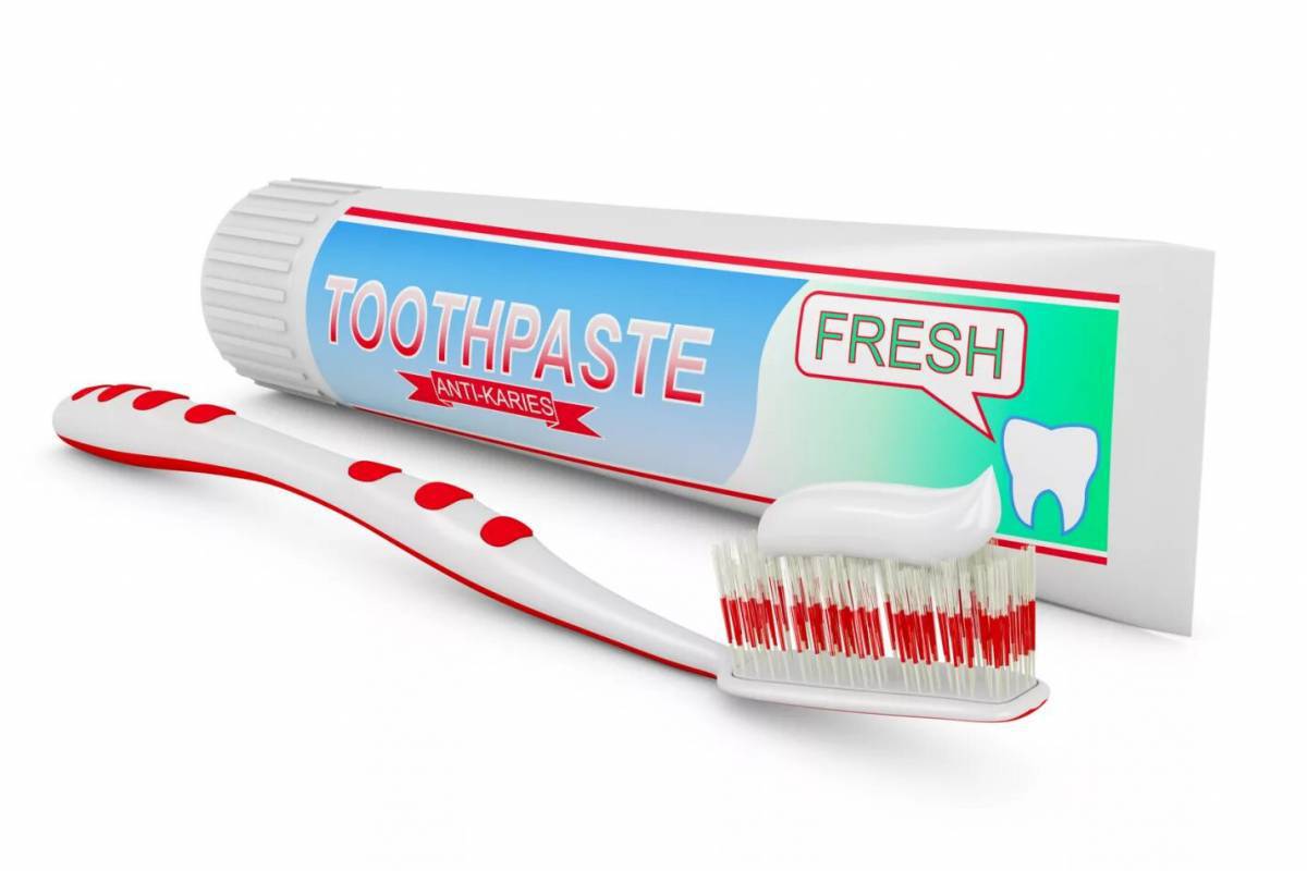 Зубная щетка и паста для детей #24