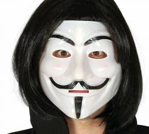 Раскраска идеи для маски анонимуса #13 #325346