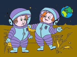 Раскраска из мультфильма про космос #10 #325793