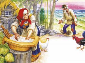 Раскраска иллюстрация к сказке о рыбаке и рыбке #5 #327002
