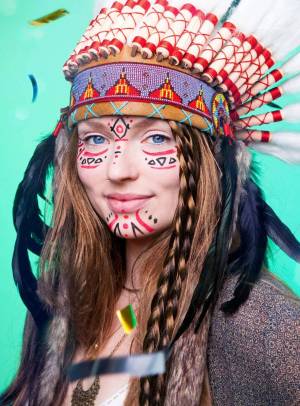 Раскраска индейцев на лице #3 #327271