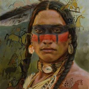 Раскраска индейцев на лице #23 #327291