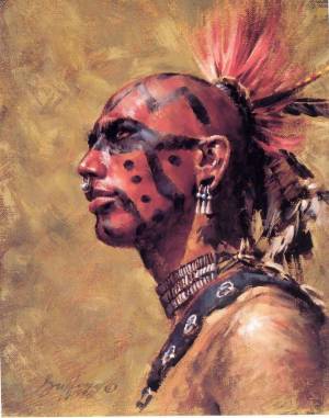Раскраска индейцев на лице #26 #327294