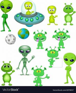 Раскраска инопланетяне для детей #28 #327646
