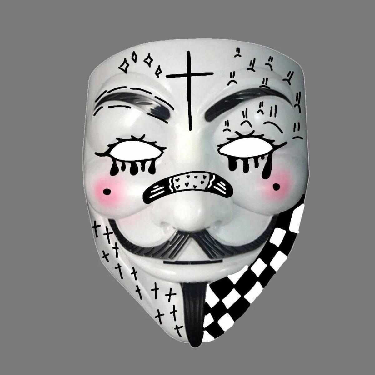 Идеи для маски анонимуса #1