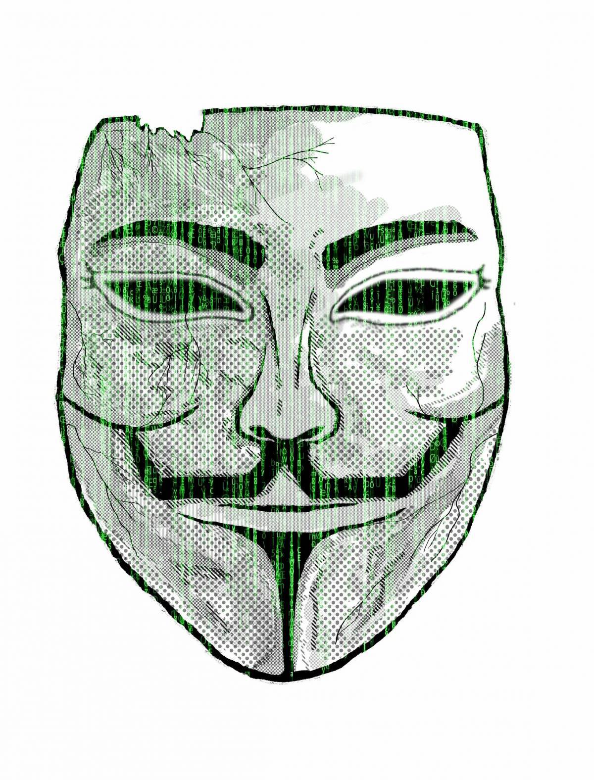 Идеи для маски анонимуса #6
