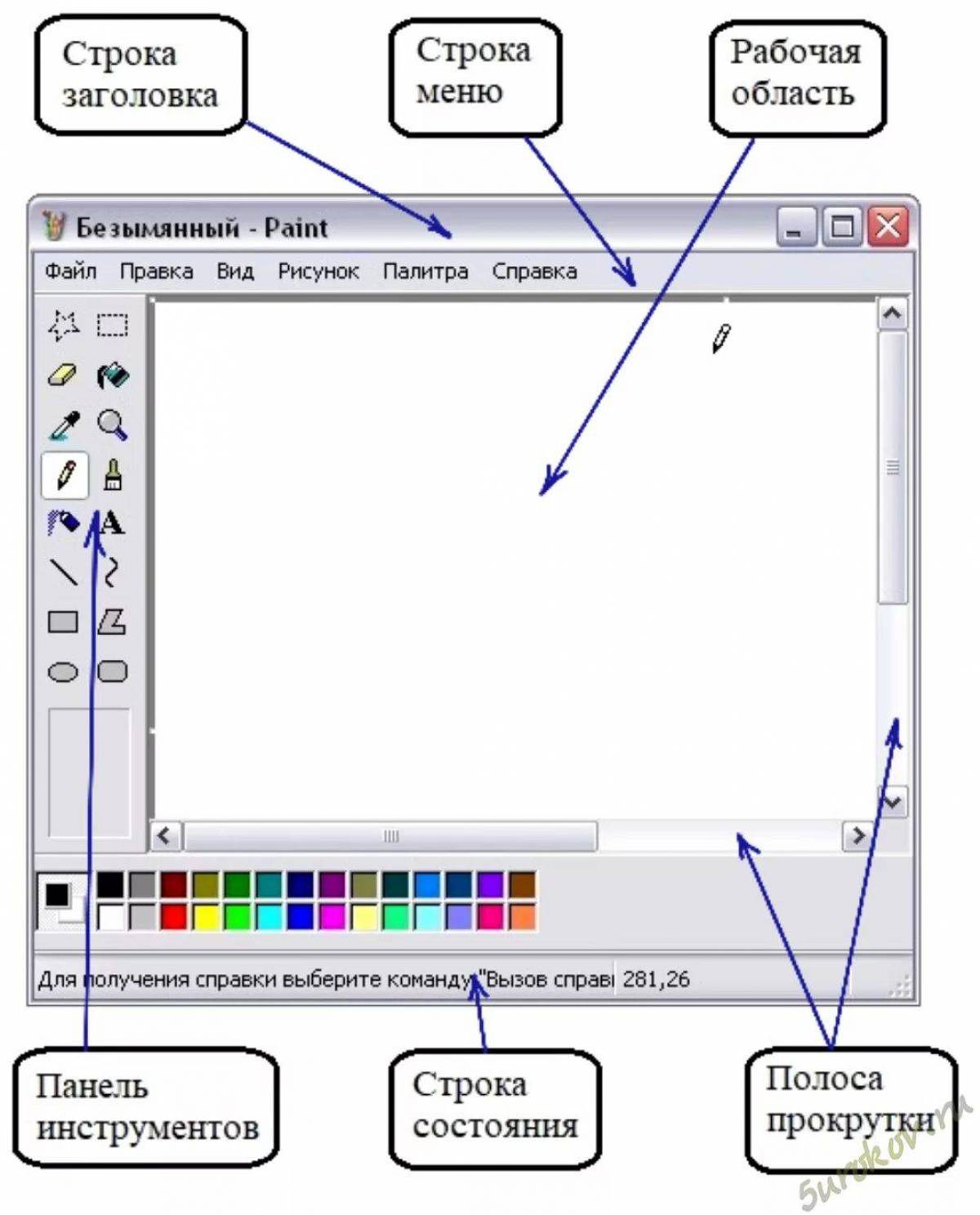 Инструмент графического редактора ms paint который позволяет получить эффект части #34