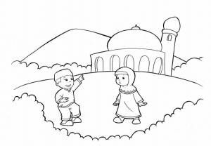 Раскраска исламские для детей #17 #328631
