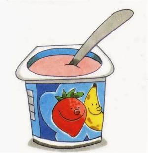Раскраска йогурт для детей #2 #329037