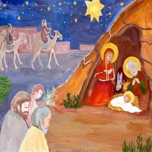 Раскраска к рождеству христову для детей #2 #329579