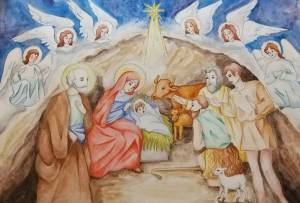 Раскраска к рождеству христову для детей #11 #329588