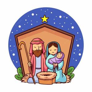Раскраска к рождеству христову для детей #25 #329602